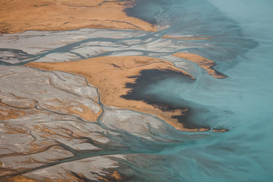 photo of a river delta and river ecology