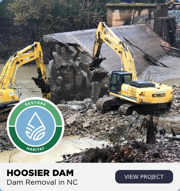 hoosier dam removal north carolina