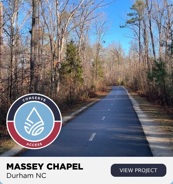 massey chapel conservation easement, public access durham nc