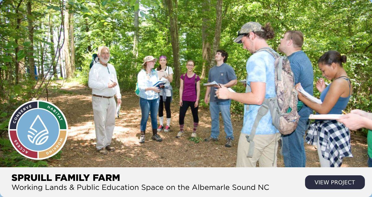 photo of spruill conservation farm and public space